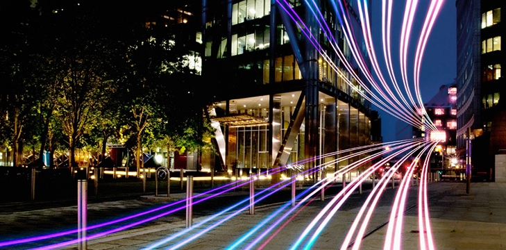 Imagined connections through a city.