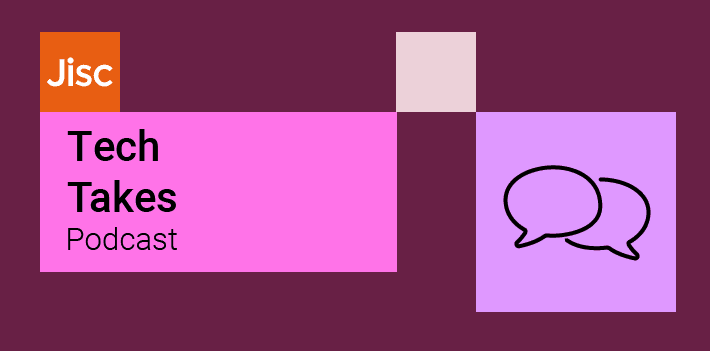 Tech takes podcast graphic